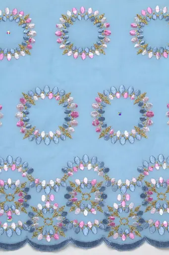 Voile lace  (with stones)