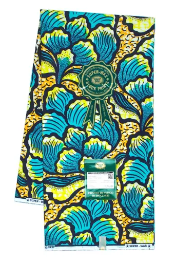 [10829-S9875-Turquoise/ yellow-002-Vlisco] SUPER WAX
