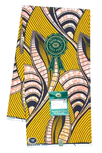 [10829-S5389-Mustard yellow-007-Vlisco] SUPER WAX