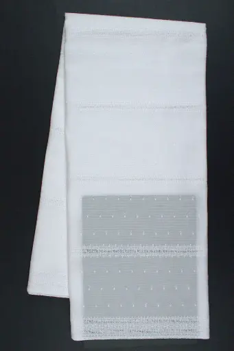 [ST10874-9204-White-106-Shadow] Pique embroidery