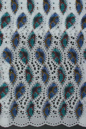 Embroidered allover with strass