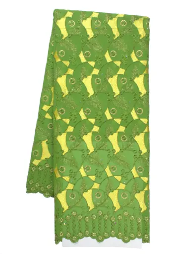 [ST10869-70078-GREEN-4-Shadow] VOILE LACE D#70078 GREEN