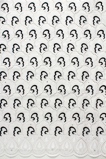 [ST10861-8431-White+Black-1-Shadow] Dry lace