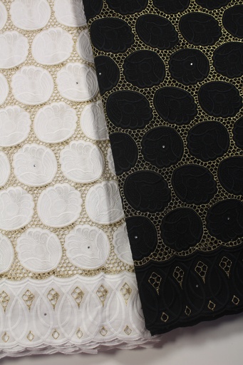 [ST10861-70017-BLACK-1-Shadow] D#70017- Dry lace Two Tone- Black