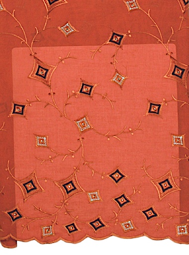 Embroidered allover with strass/615191S