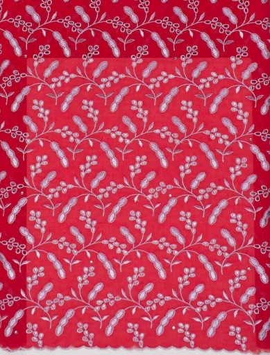 Embroidered allover with strass