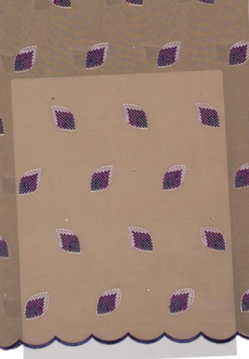 Embroidered allover with strass/ 615243