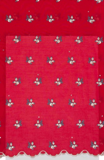 Embroidered allover with strass