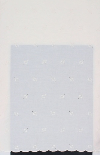 [FT1014-691216-Butter-113-Filtex] Pique embroidery