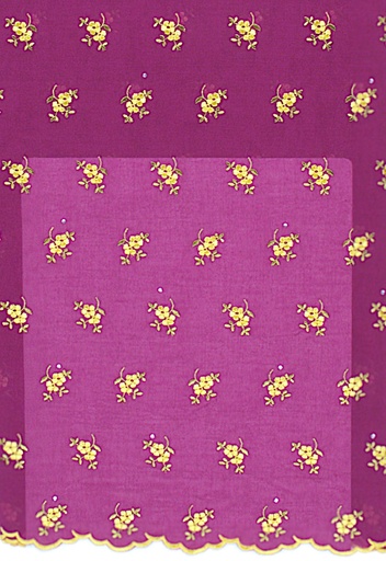 Embroidered allover with strass